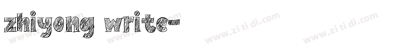 zhiyong write字体转换